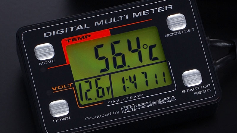 ヨシムラ　デジタル　マルチ　メーター　電圧計　油温　水温