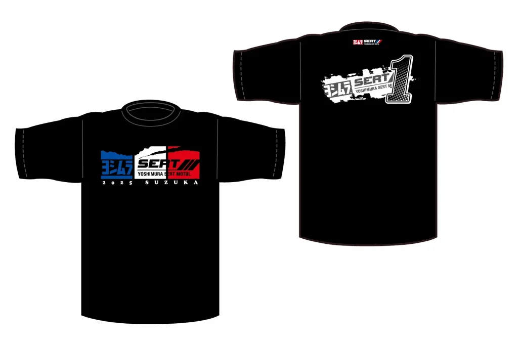 鈴鹿８耐　駐車券　Ｐ７Ａ列　出口近い　おまけ　ヨシムラTシャツＭサイズ 鈴鹿8耐ヨシムラ限定グッズ販売開始 Tシャツやキーホルダーなど注目