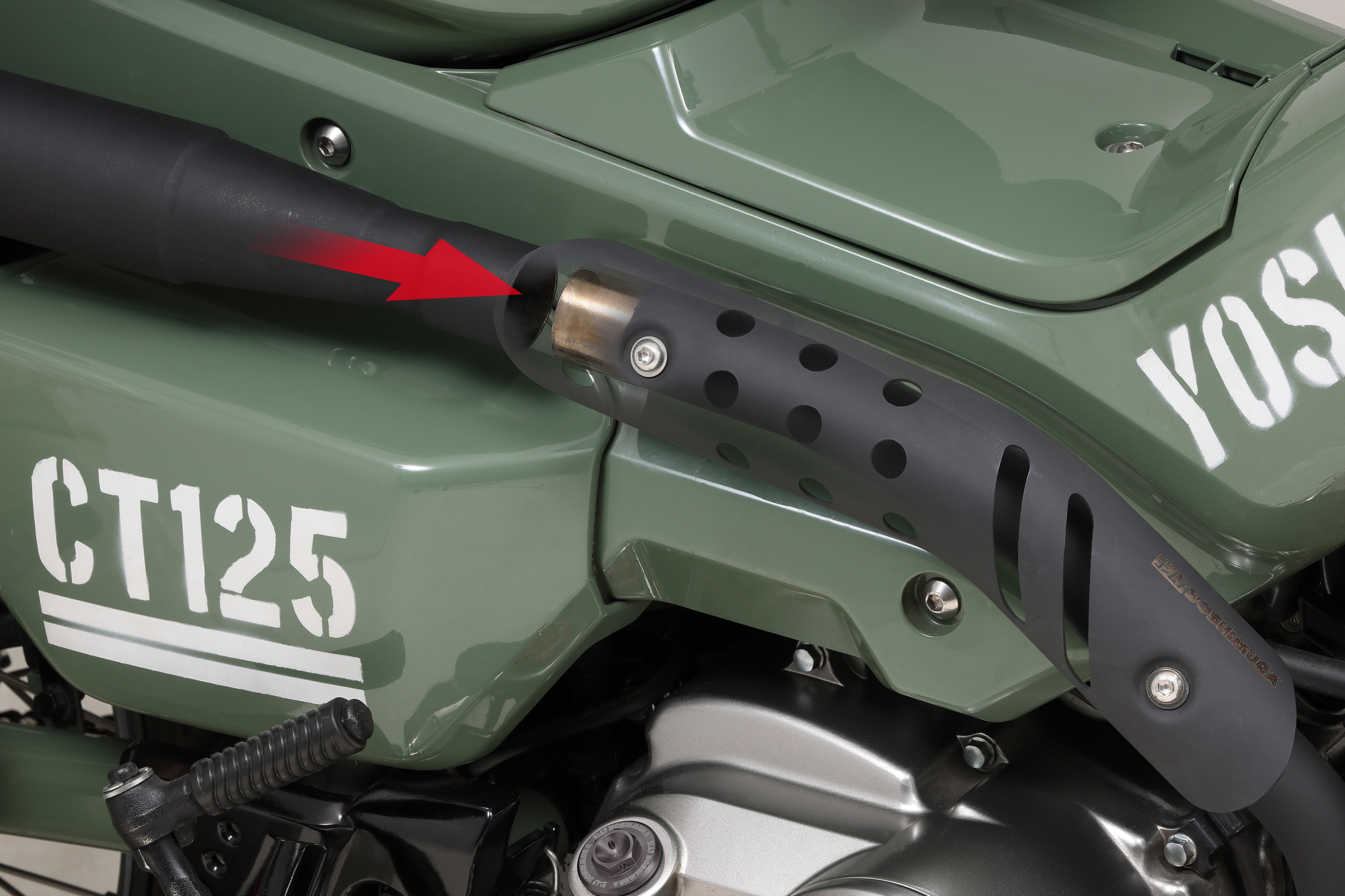 CT125 フルエキゾーストストレート762サイクロン | ヨシムラジャパン