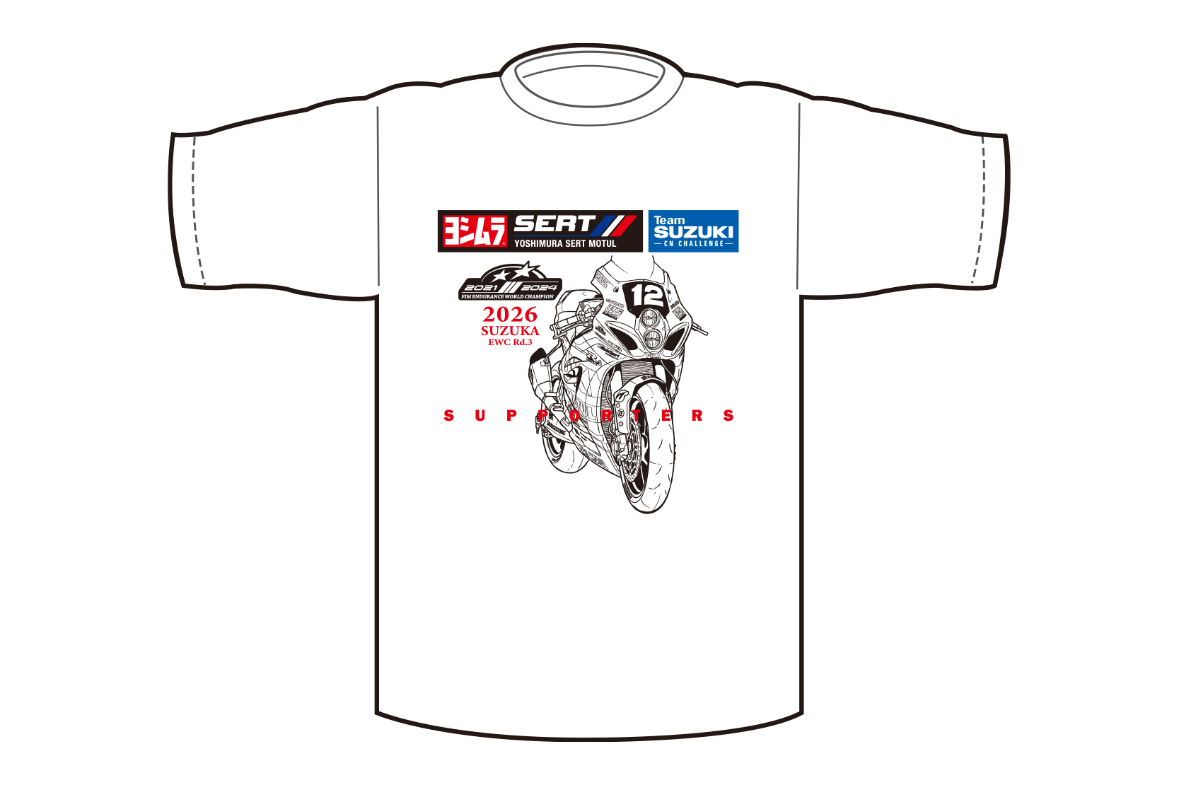 2026年 ヨシムラ サポーターズTシャツ(White) | ヨシムラジャパン
